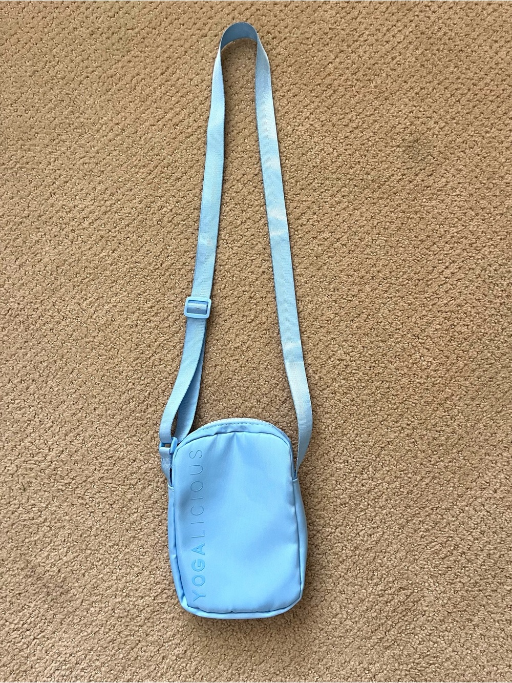 Yogalicious Girls Light Blue Crossbody Phone Holder/Small Bag